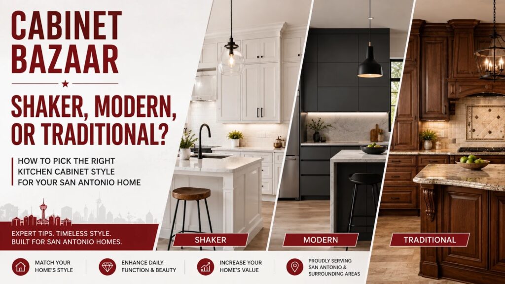 Kitchen cabinet styles for San Antonio homes