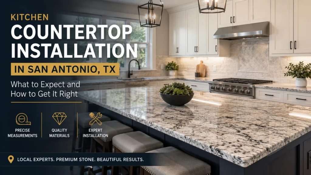 Kitchen countertop installation in San Antonio