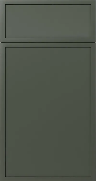 Slim Aston Green kitchen cabinet door by Cabinet Bazaar