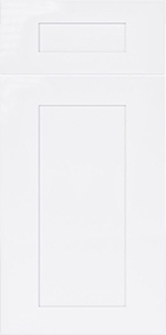 Shaker White cabinet door finish by Cabinet Bazaar