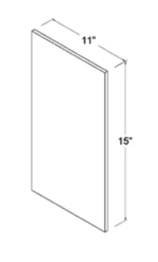 Matt Black Sample Door — dimension diagram with sizes