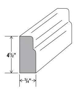 Navy Blue Furniture Base — dimension diagram with sizes