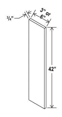 Navy Blue Filler — dimension diagram with sizes
