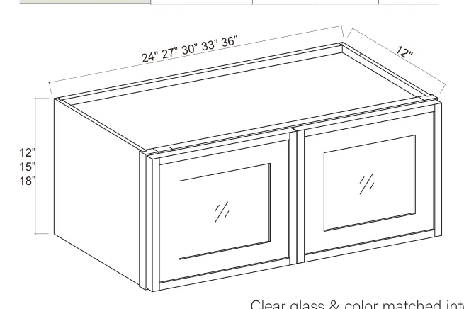 Slim Amber Oak Wall Cabinet Double Glass Doors — dimension diagram with sizes