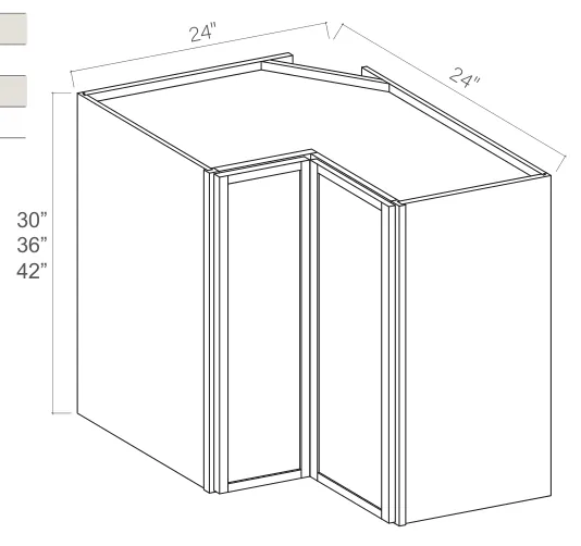 Slim Amber Oak Easy Reach Wall Cabinet — dimension diagram with sizes