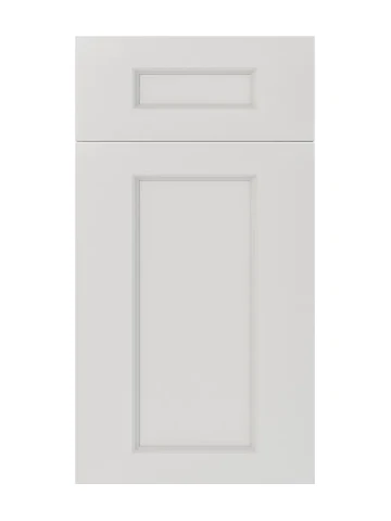 Double Dove White cabinet door