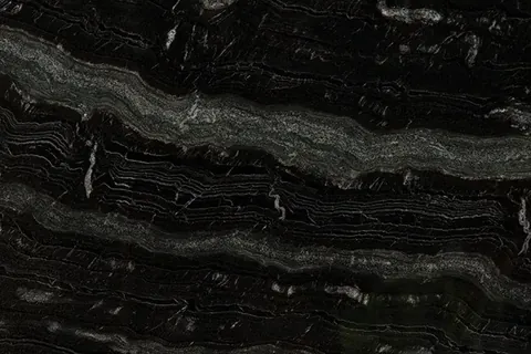 Agatha Black granite countertop slab